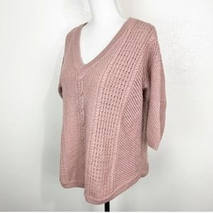 Torrid Old Rose V Neck Sweater
